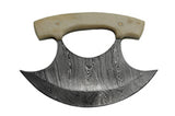 Handmade Custom Damascus Ulu Knife - Frontier Blades