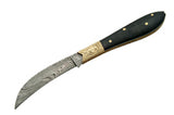 Handmade Damascus Folding Pocket Knife - Frontier Blades