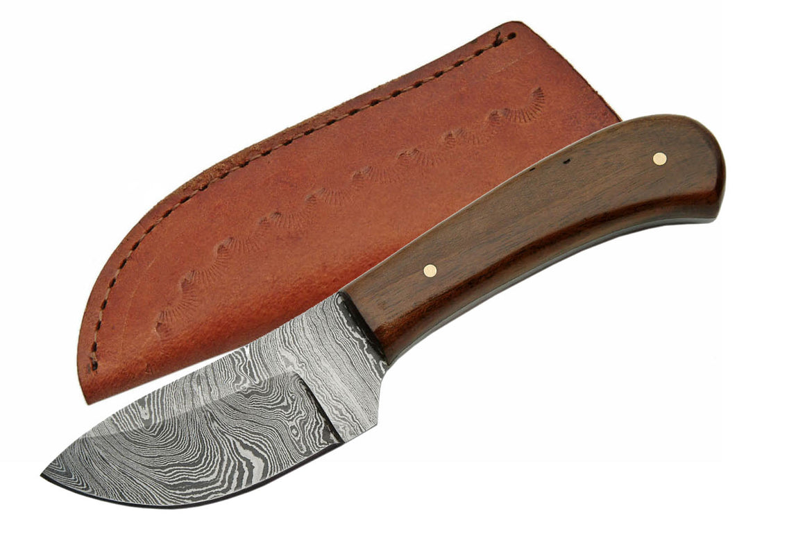 Damascus Skinning Knife | Handmade Hunting Knives