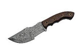10" Handmade Micarta Tracker Damascus Skinning Knife - Frontier Blades