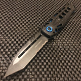 Tac Force Blue & Black Spring Assisted Pocket Cool Knife For Sale Open View (TF-965BL)