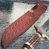 Handmade Damascus Hunting Knife - Frontier Blades