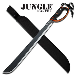 28" Jungle Master Orange Outdoor Camping Survival Machete (JM-024L) - Frontier Blades