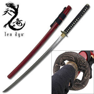 Ten Ryu Japanese Samurai Sword (TR-036RD) - Frontier Blades