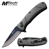 6.75" Mtech USA Ballistic Manual Tactical Folding Knife (MT1149GY) - Frontier Blades