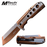 MTECH USA ASSISTED OPEN OUTDOOR FOLDING POCKET KNIFE MT-A1107BZ - Frontier Blades