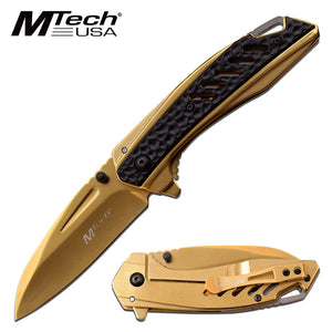 7.75" Mtech USA Ballistic Assisted Tactical Folding Knife (MTA1133GD) - Frontier Blades