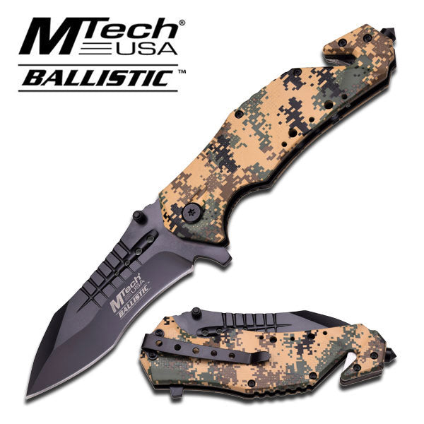 MTech USA Ballistic MT-A845DM Desert Camo Pocket Knife