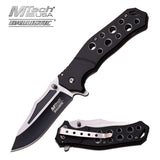 8" MTech USA Spring Assisted Black Outdoor Pocket Knife MTA951BK - Frontier Blades