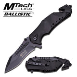 8.75" MTech USA Ballistic MT-A845BK Pocket Knife - Frontier Blades