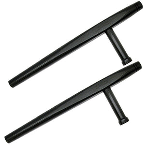 20" Martial Art Stick Weapon Black Wooden Tonfa (1705RB) - Frontier Blades