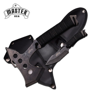 Master USA One Handed Axe W/ Knife - Frontier Blades