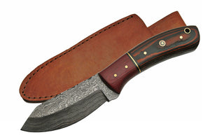 Micarta Handmade Damascus Skinning Knife - Frontier Blades