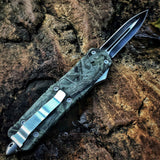 9.0" OTF Knife NK Green Viper High Carbon Assisted EDC - Frontier Blades