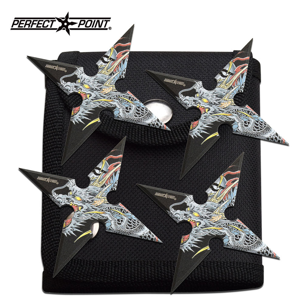 s*n様 STARGLOW RUI まとめ売り Perfect Point PP-125-4DR 4 Pcs Throwing Stars set 4.0