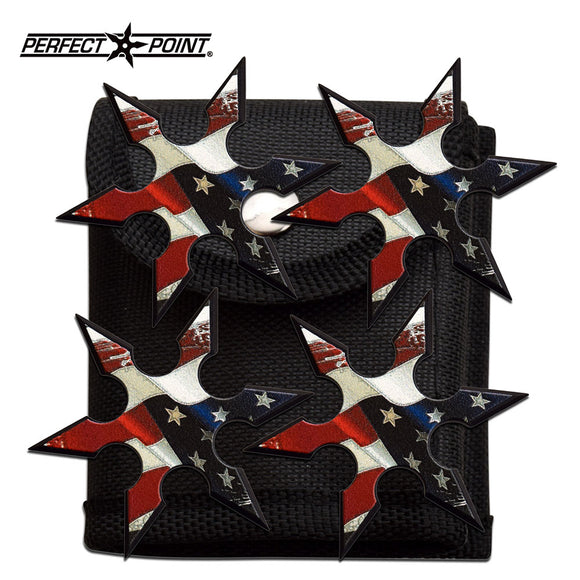 4 Pcs Perfect Point  PP-126-4 Throwing Stars set 2.5