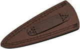 Real Damascus Dagger Knife's Authentic Dark Brown Leather Sheath's Belt Loop (DM-1267)