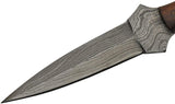 Real Damascus Dagger Knife's Genuine Damascus Steel Baby Boot Blade (DM-1267)