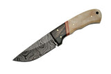 7" Real Damascus Steel Knife - Frontier Blades