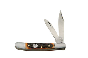 Rite Edge Built Tough Cow Jig Bone Peanut Folding Pocket Knife (210578-BX)