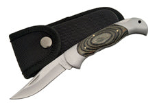 Rite Edge Classic Grip Black Wood Handle Lockback Folding Knife