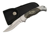 Rite Edge Classic Grip Black Wood Handle Lockback Folding Knife's Black Sheath