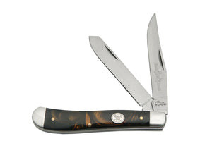 Rite Edge Large Trapper Black Pearl Handle Imperial Pocket Knife