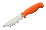Rite Edge Orange Rubber Hunters Choice Hunting Knife Unsheathed