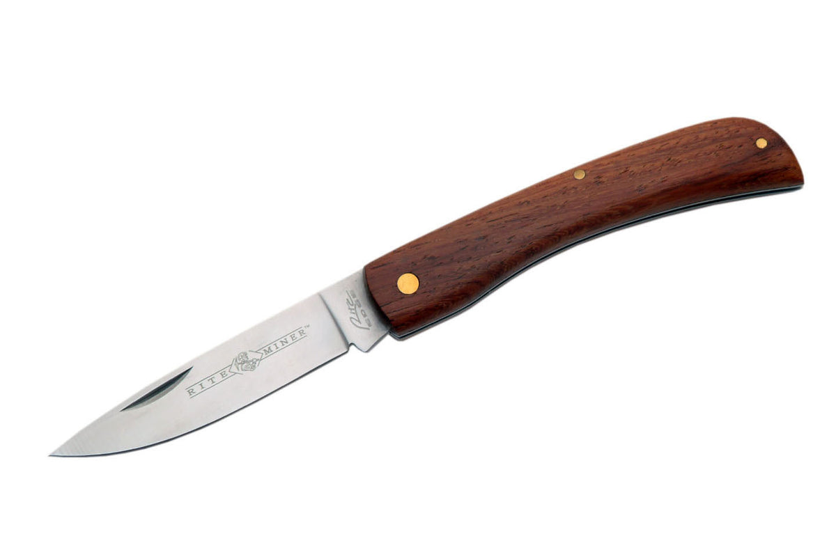 Rite Edge Rite Miner Wood Handle Manual Folding Pocket Knife