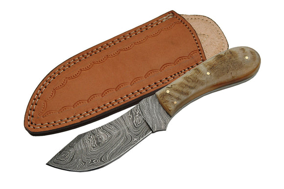 Rite Edge Hand Forged Damascus Skinning Knife - Frontier Blades