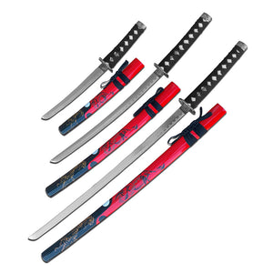 37" Japanese Katana 3 Piece Sword Set For Sale - Frontier Blades