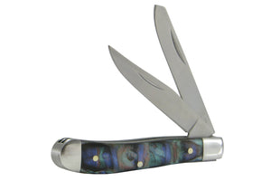 Schrade 2 Bladed Blue Trapper Hunting Pocket Knife (SR-IMP19PRT)