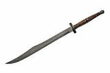36.5" Scimitar Wood Damascus Steel Antique Sword - Frontier Blades