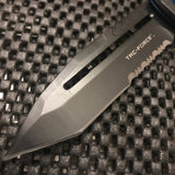 Tac Force Blue & Black Spring Assisted Pocket Cool Knife For Sale's Half Serrated 3CR13 Steel Blade (TF-965BL)