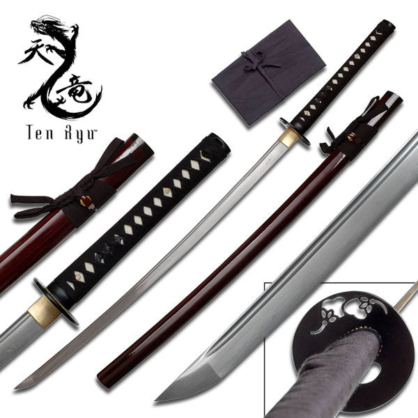 Ten Ryu Damascus Katana (TR-019BG)