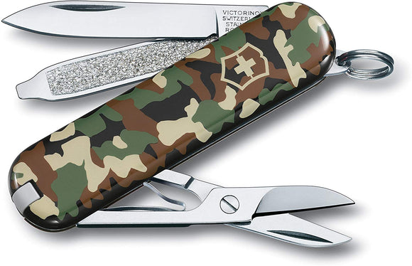 Victorinox Swiss Army Classic SD Pocket Knife Army Camo - Frontier Blades