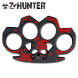 Z-Hunter Zombie Skulls Fantasy Brass Knuckles (ZB-017R) - Frontier Blades