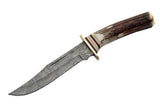 Custom Handmade Damascus Steel Hunting Knife - Frontier Blades