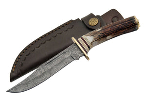 Custom Handmade Damascus Steel Hunting Knife - Frontier Blades