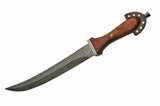 18.5" Custom Handmade Damascus Steel Mini Sword - Frontier Blades