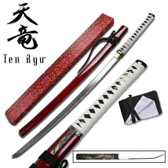 Hand Forged Japanese Katana (TR-027RD) - Frontier Blades