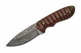 8.5" Handmade Custom Damascus Skinning Knife - Frontier Blades