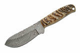 Handmade Custom Damascus Skinning Knife - Frontier Blades