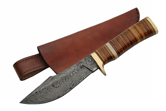 Handmade Damascus Steel Hunting Knife – Smoky Blades