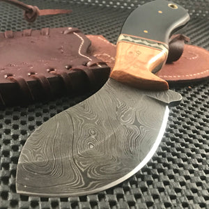 8" Custom Handmade Damascus Skinning Knife