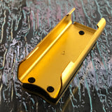 Yellow Cigarette Lighter Holder Pocket Knife - Frontier Blades