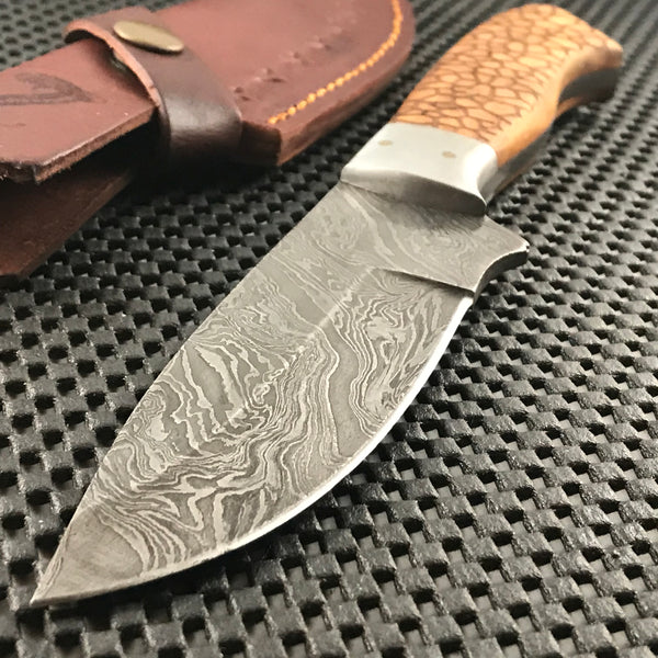 9.5 Real Damascus Steel Stonepath Skinning Knife