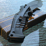8.0" Tac Force Assisted Black Tactical Karambit Pocket Knife TF-993BK - Frontier Blades