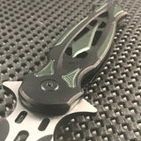 8.25" Tac Force Speedster Model Green Stiletto Pocket Knife