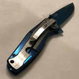 8" MTech USA Metallic Blue & Silver Assisted Pocket Knife MTA1044BL - Frontier Blades